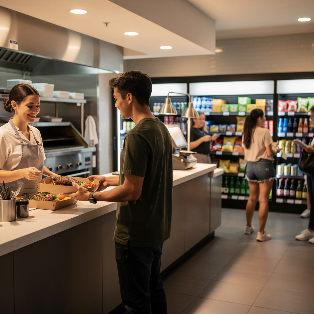 Presidio Market Liquor & Grill offers 24-hour convenience with diverse food and drink options in Santa Barbara